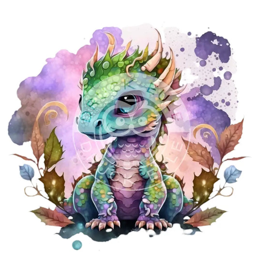 Bügelbild Baby Drachen 37.4-23A