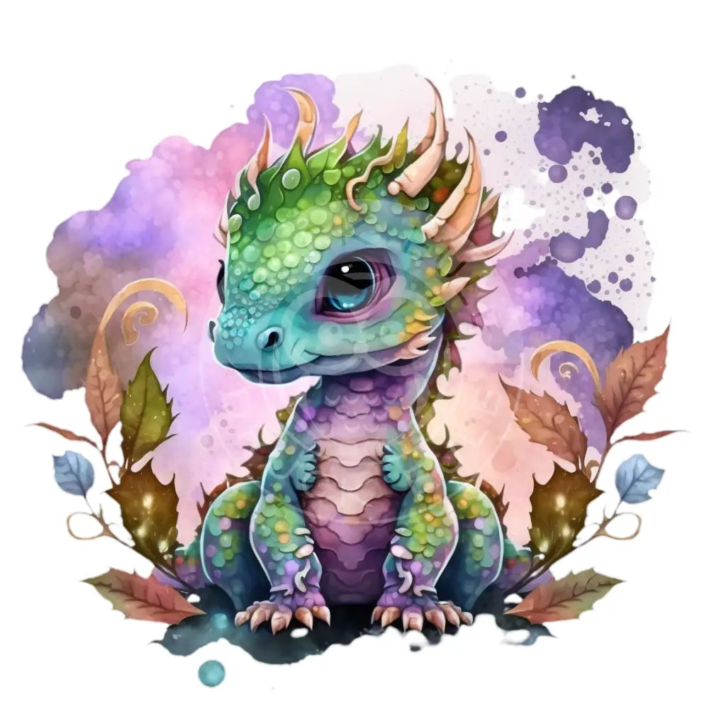 Bügelbild Baby Drachen 37.4-23A