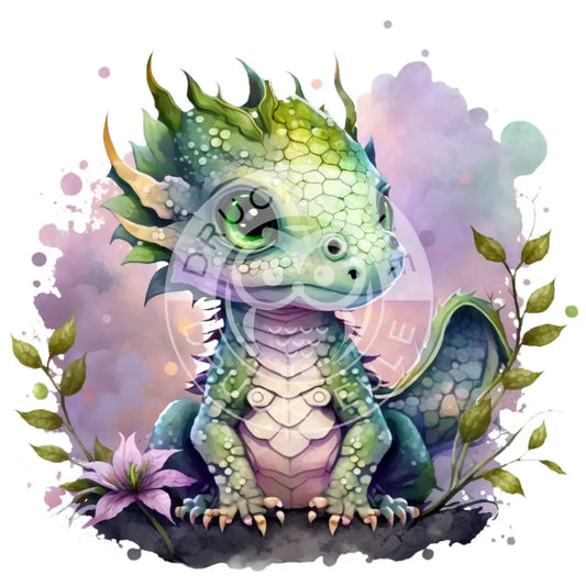 Bügelbild Baby Drachen 37.4-24A