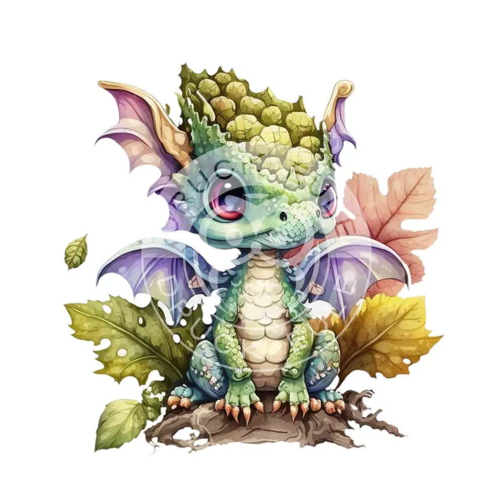 Bügelbild Baby Drachen 37.4-3A