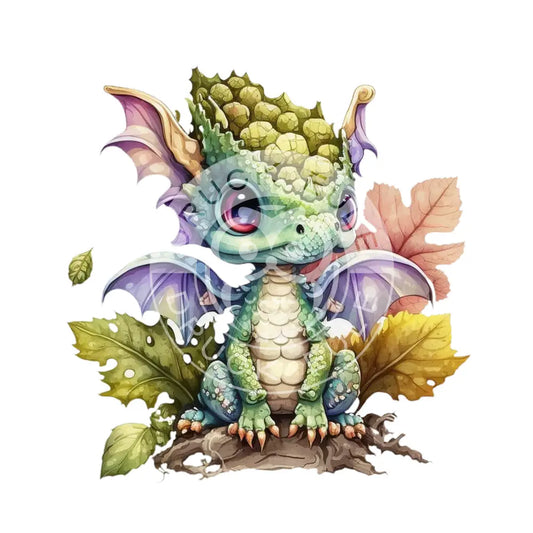 Bügelbild Baby Drachen 37.4-3A