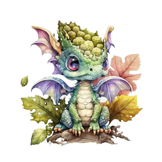 Bügelbild Baby Drachen 37.4-3A