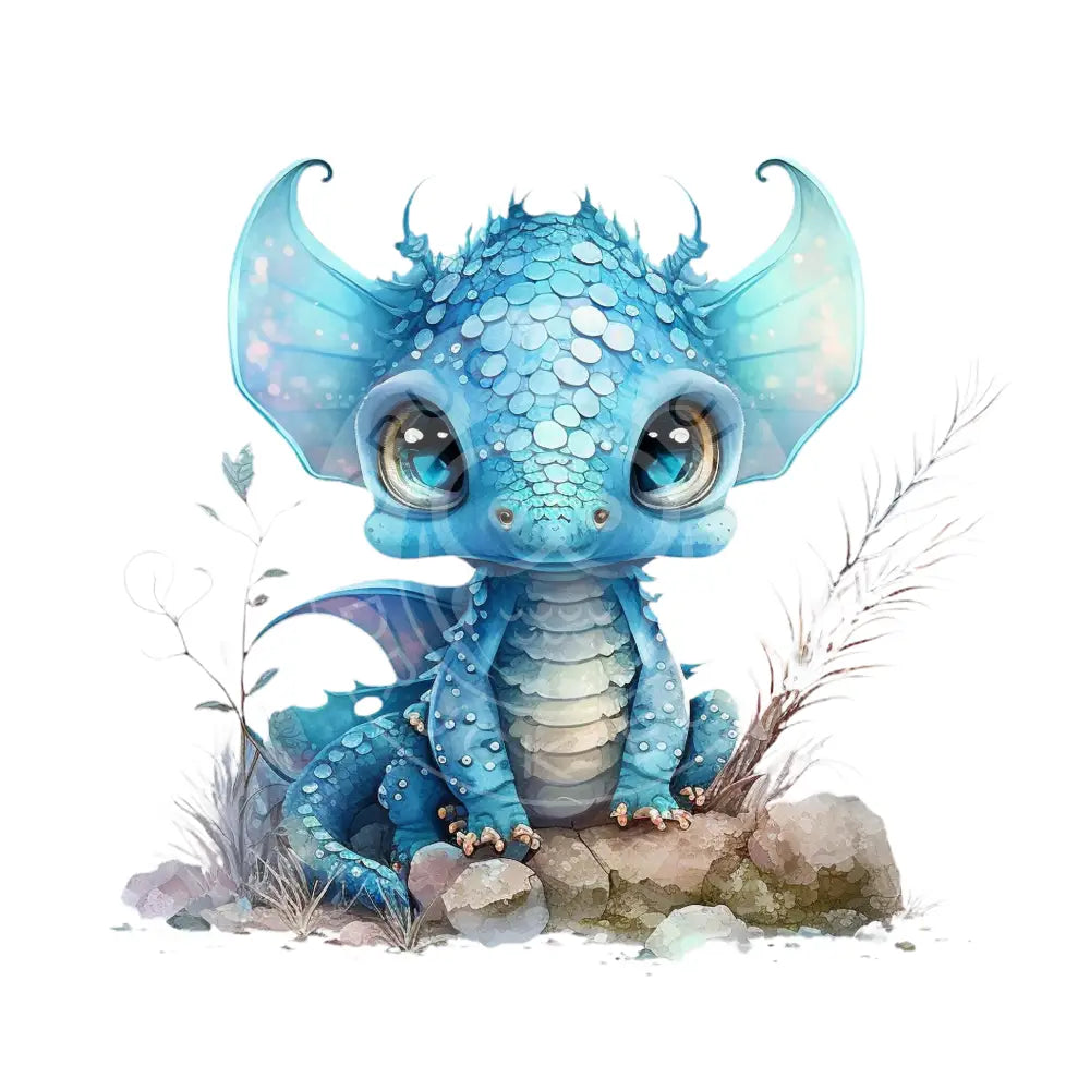 Bügelbild Baby Drachen 37.4-5A