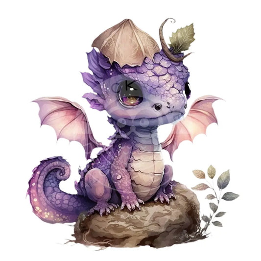 Bügelbild Baby Drachen 37.4-8A