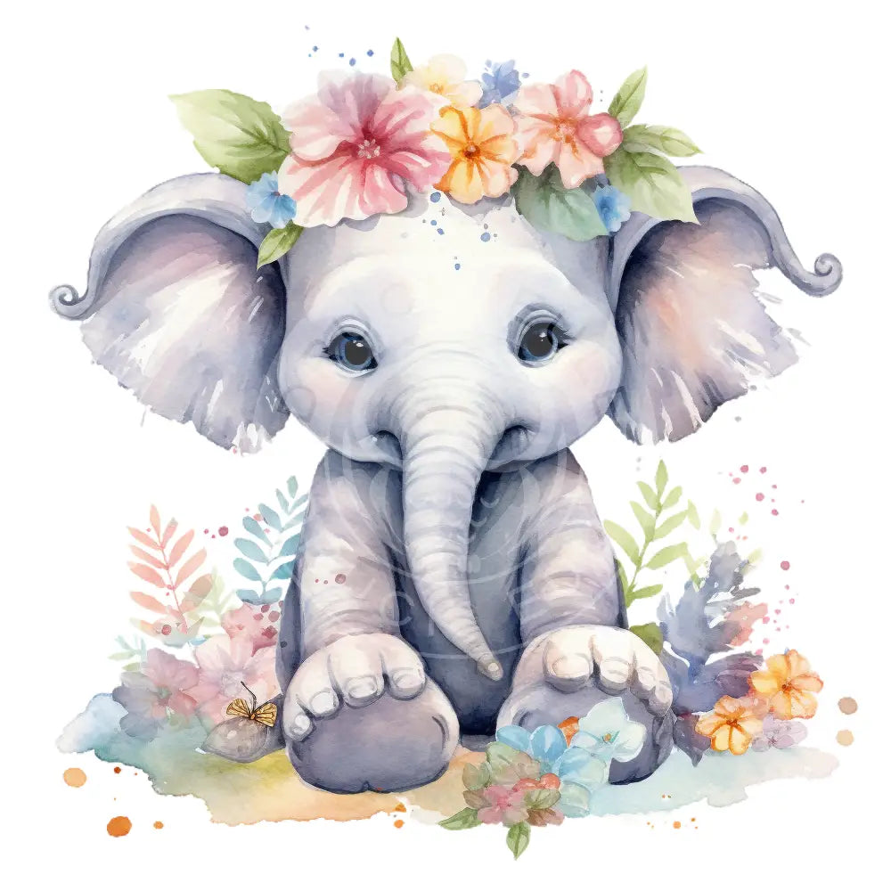 Bügelbild Baby Elefant 202-1A