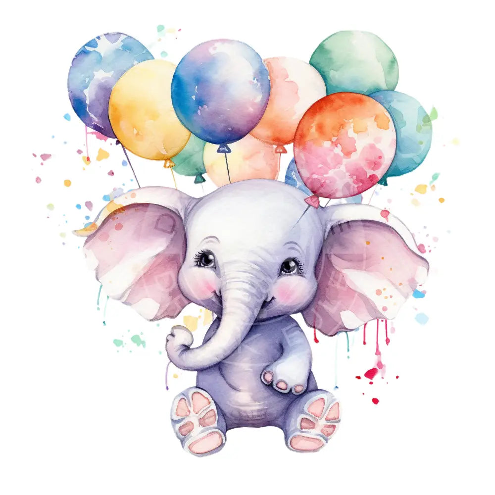 Bügelbild Baby Elefant 202-3A