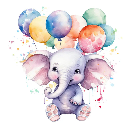 Bügelbild Baby Elefant 202-3A