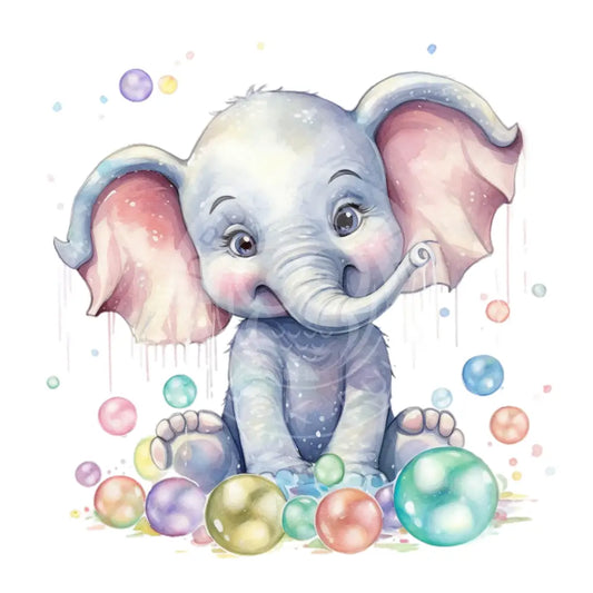 Bügelbild Baby Elefant 202-5A
