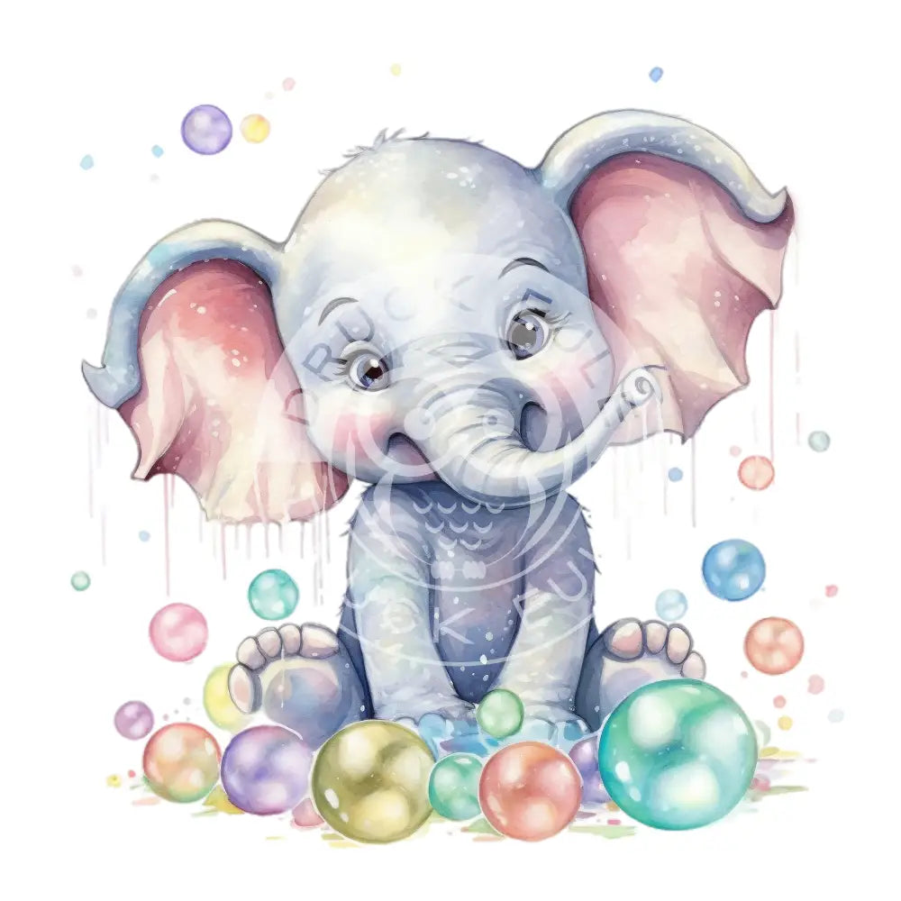 Bügelbild Baby Elefant 202-5A