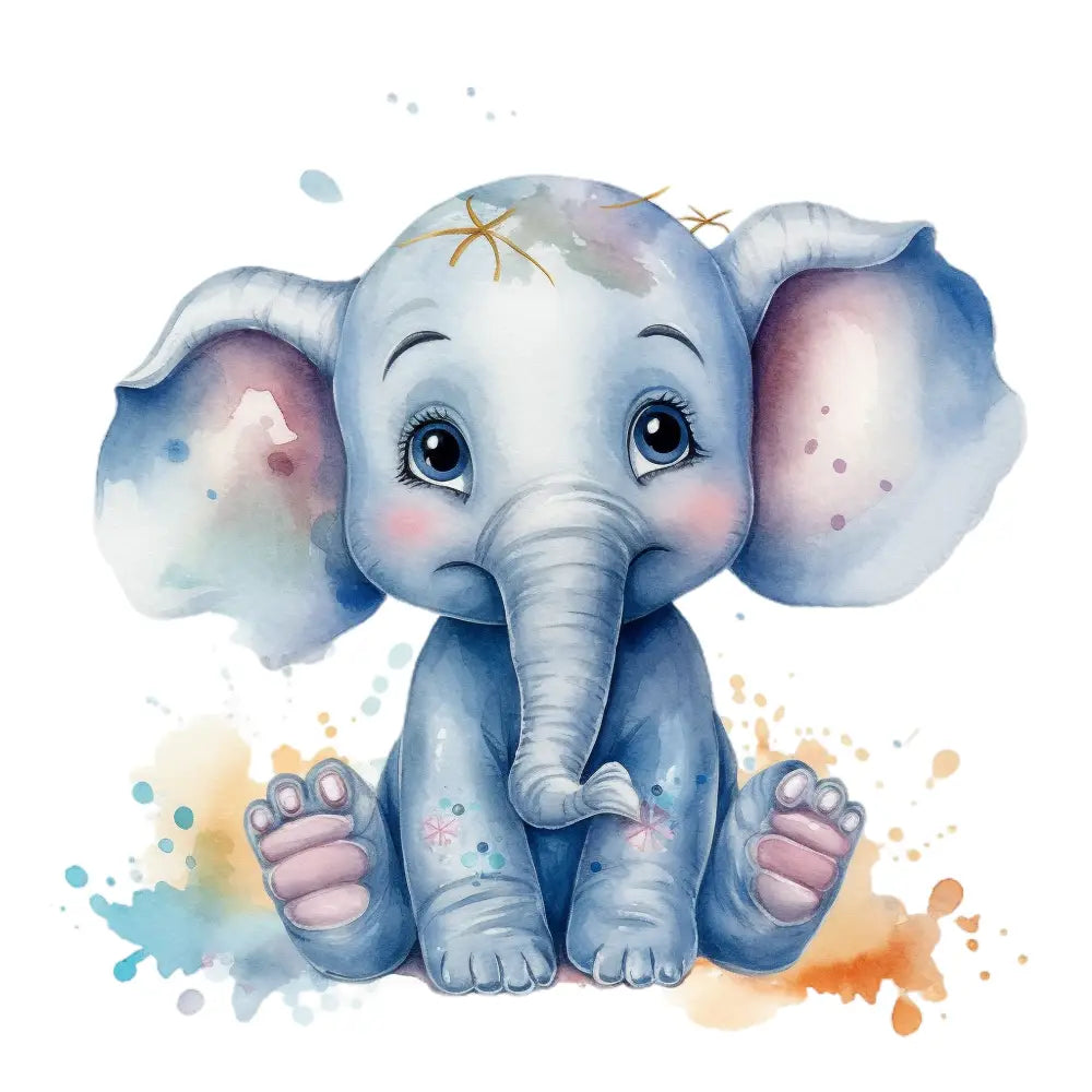 Bügelbild Baby Elefant 202-6A