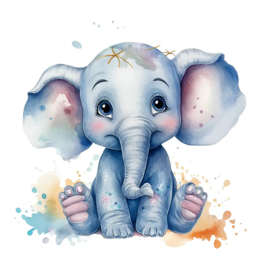Bügelbild Baby Elefant 202-6A