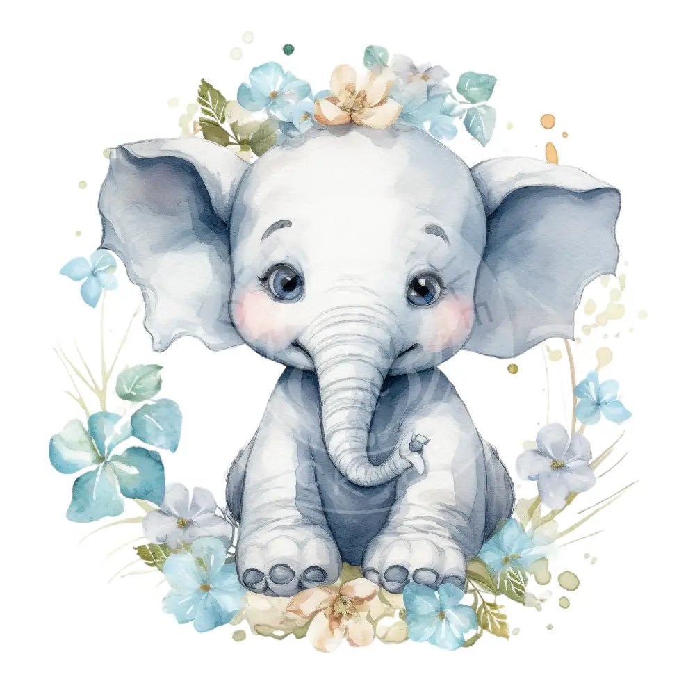 Bügelbild Baby Elefant 202-7A