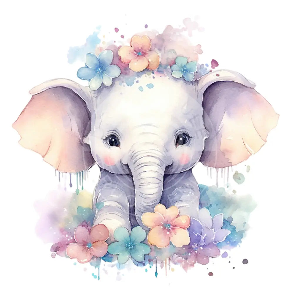Bügelbild Baby Elefant 202-8A