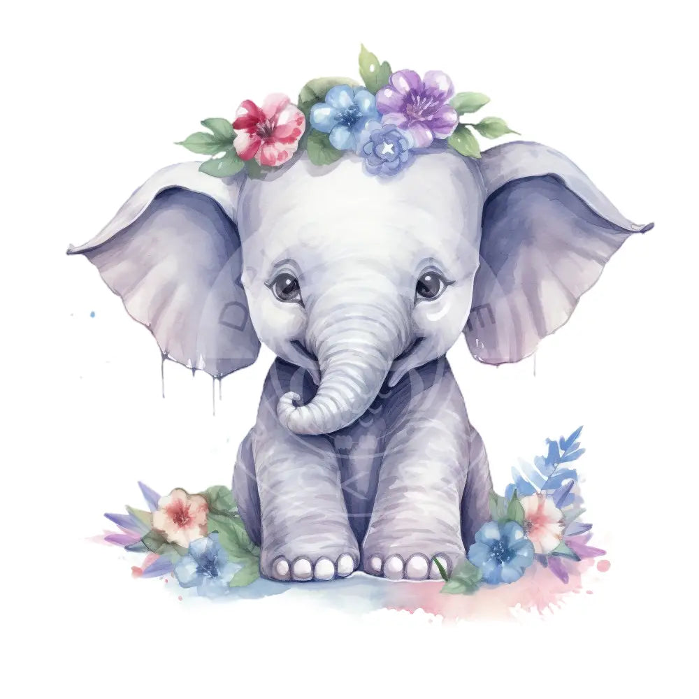 Bügelbild Baby Elefant 202-9A