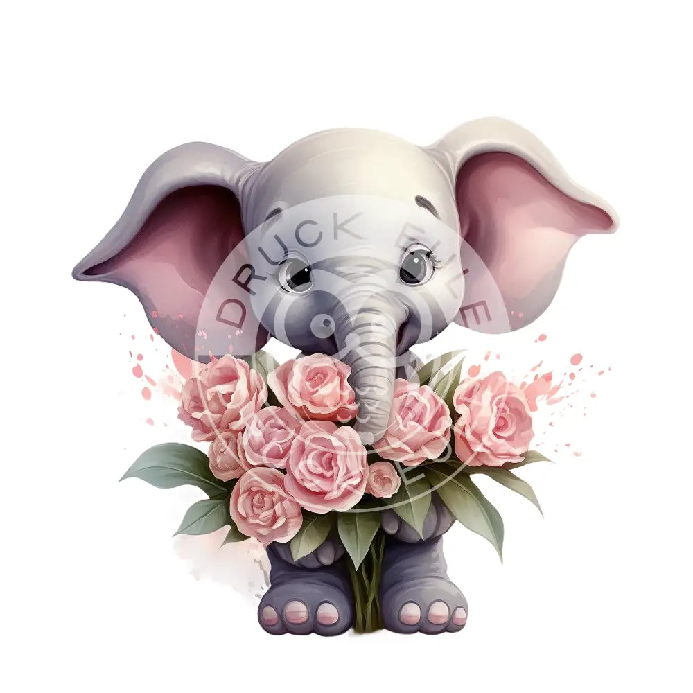 Bügelbild Baby Elefant 949-2A