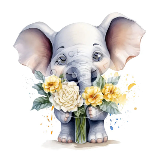 Bügelbild Baby Elefant 949-7A