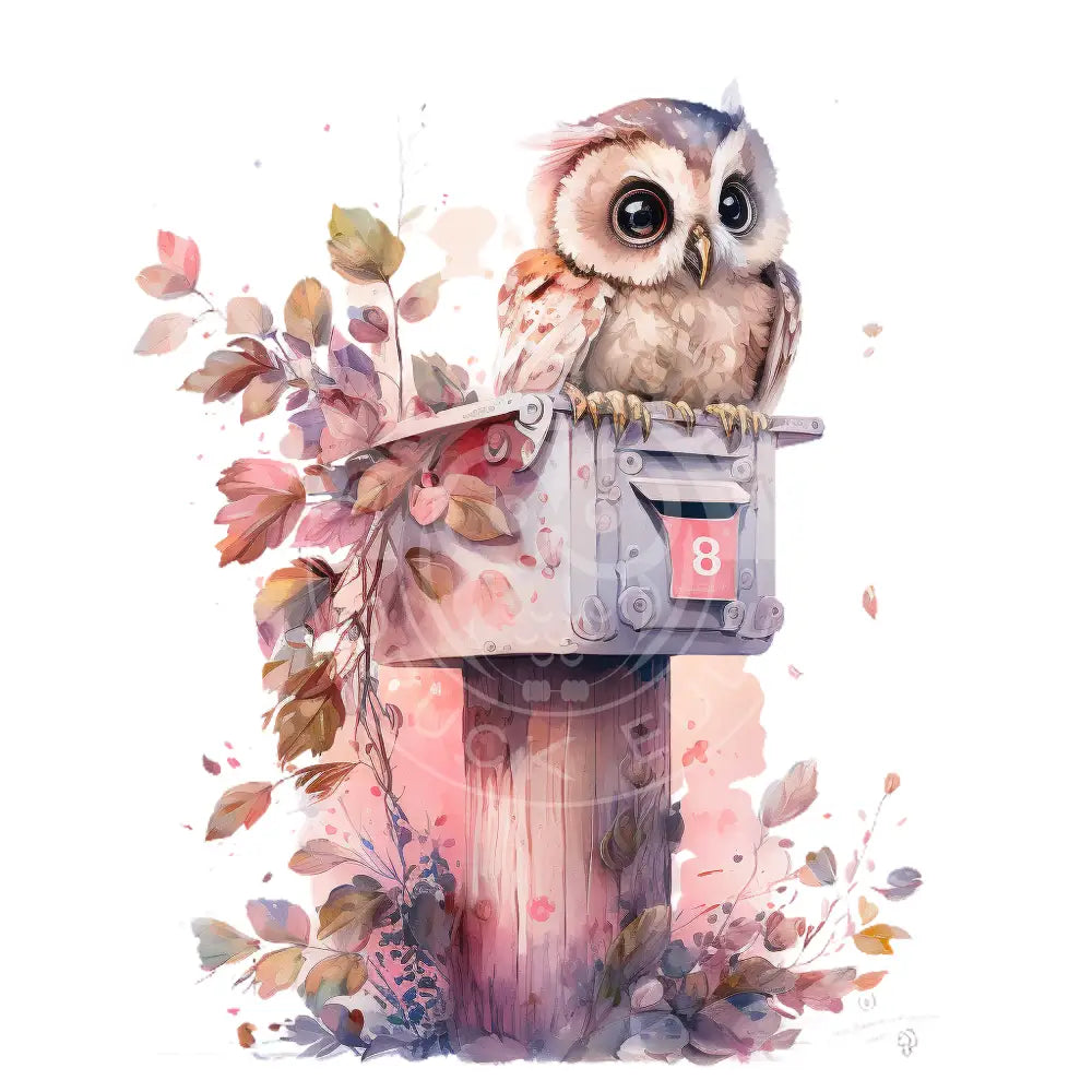 Bügelbild Baby Eule 132-3