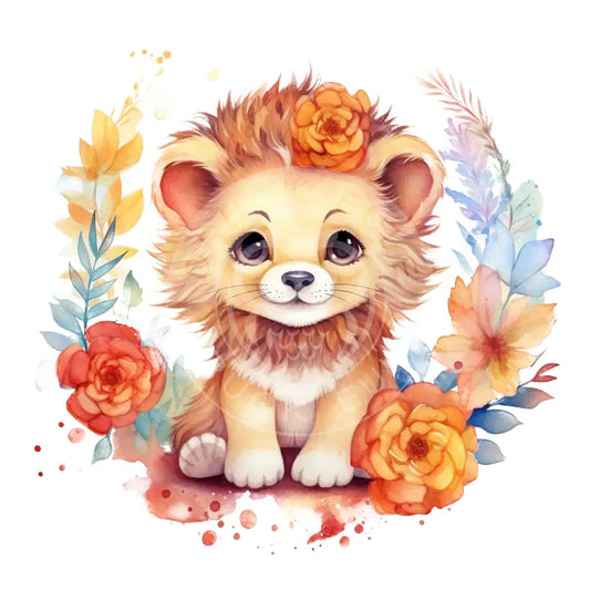 Bügelbild Baby Löwe 210-7