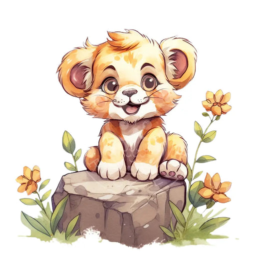 Bügelbild Baby Löwe 210-8