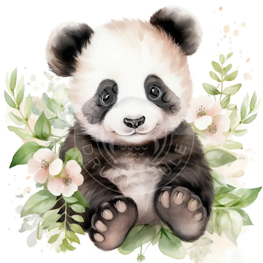 Bügelbild Baby Pandabär 475-12