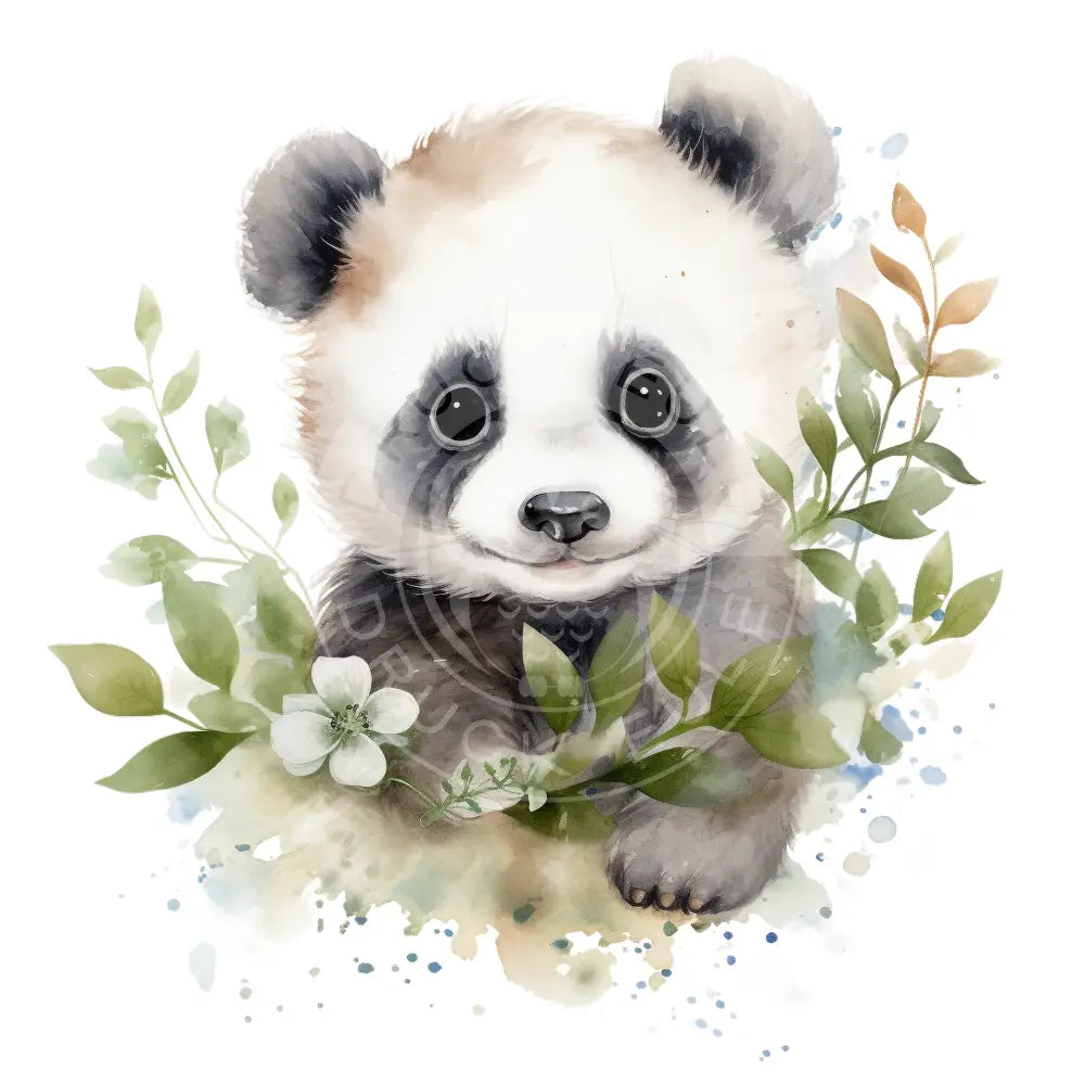 Bügelbild Baby Pandabär 475-8