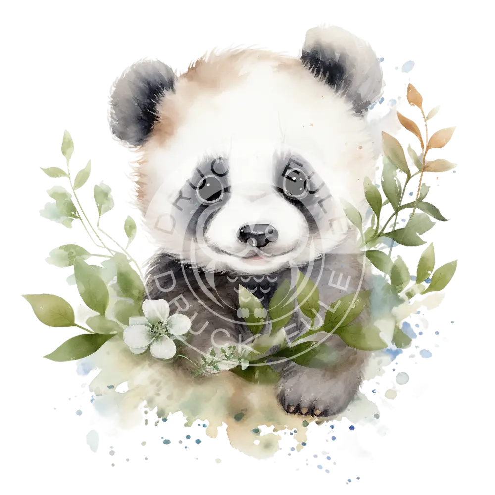 Bügelbild Baby Pandabär 475-8