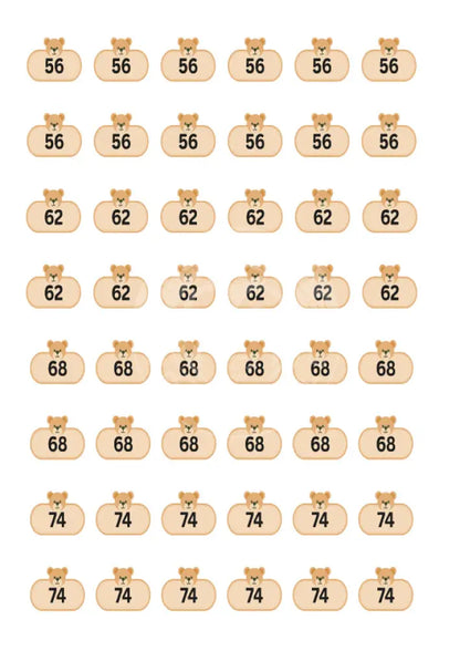 Bügelbild Bär 56-74