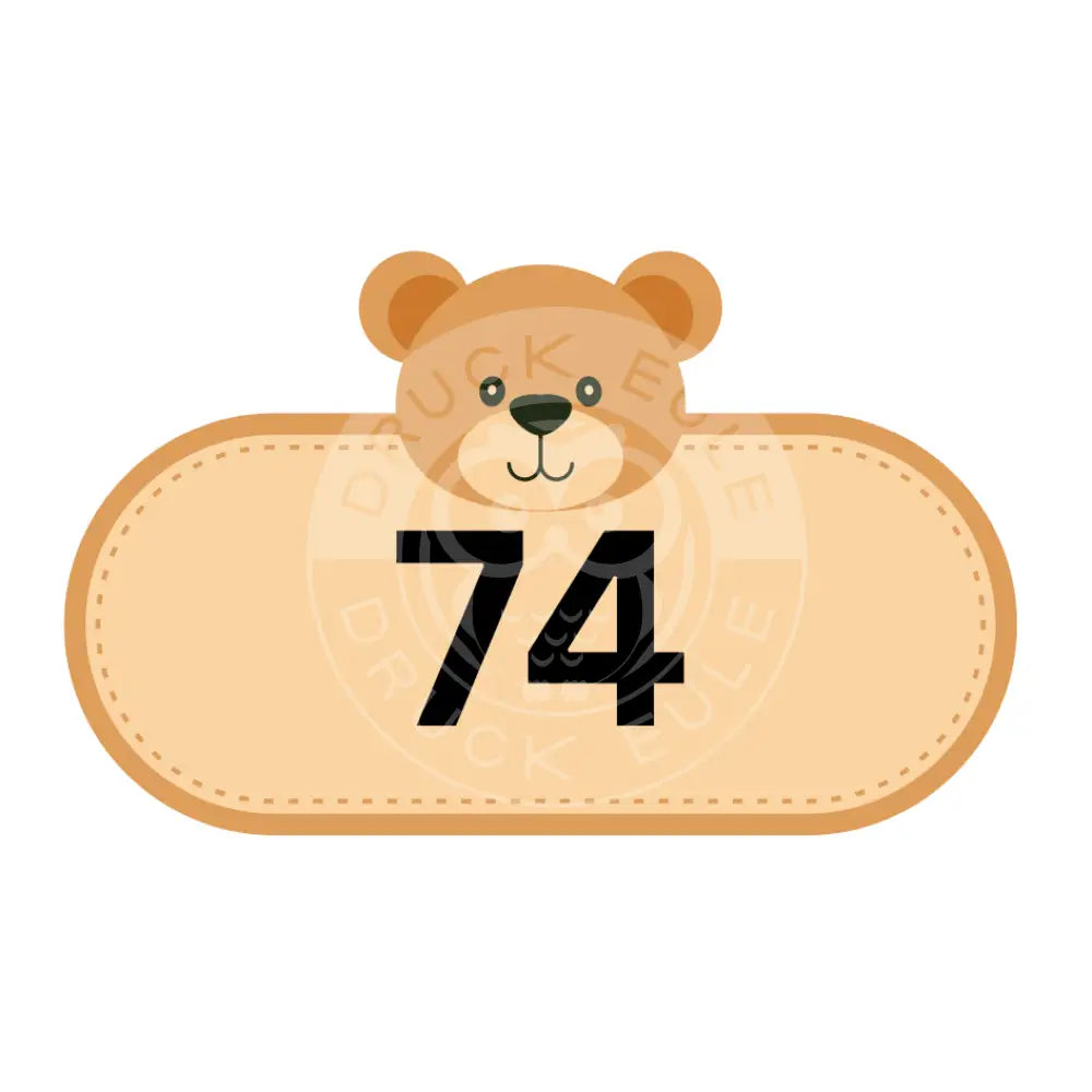 Bügelbild Bär 56-74