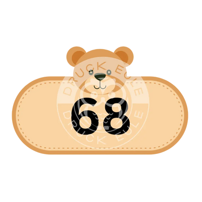 Bügelbild Bär 56-74 Bügelbild