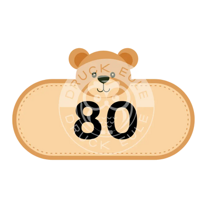 Bügelbild Bär 80-92