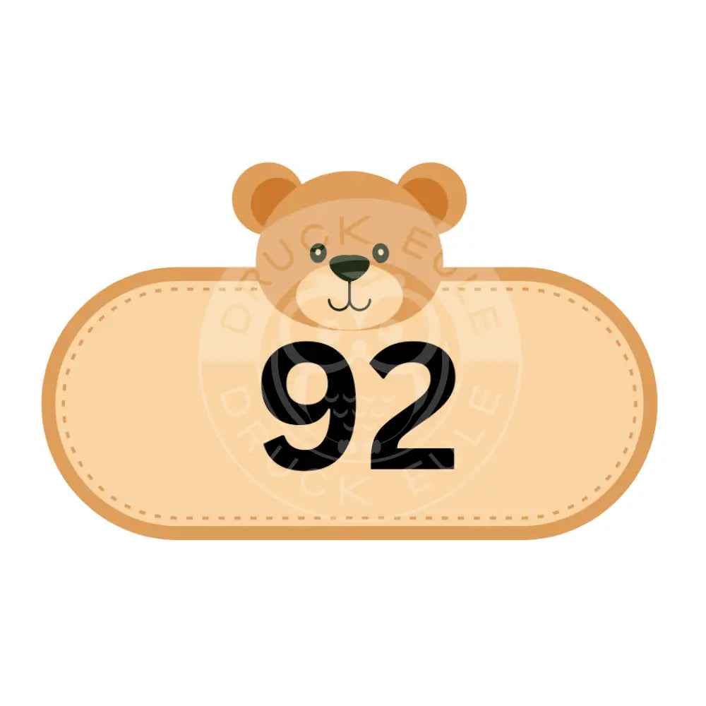 Bügelbild Bär 80-92 Bügelbild