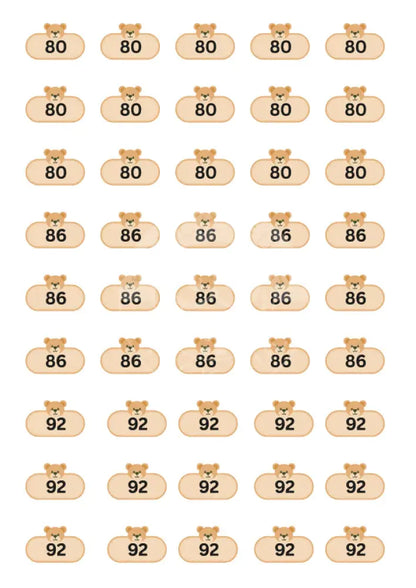 Bügelbild Bär 80-92