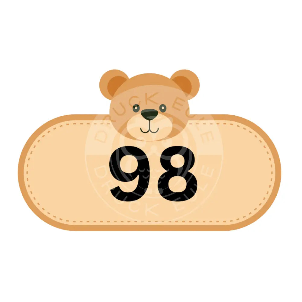 Bügelbild Bär 98-122 Bügelbild