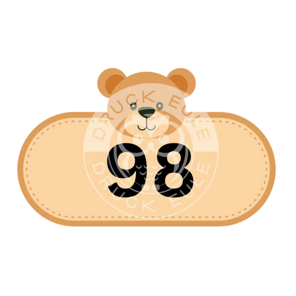 Bügelbild Bär 98-122 Bügelbild