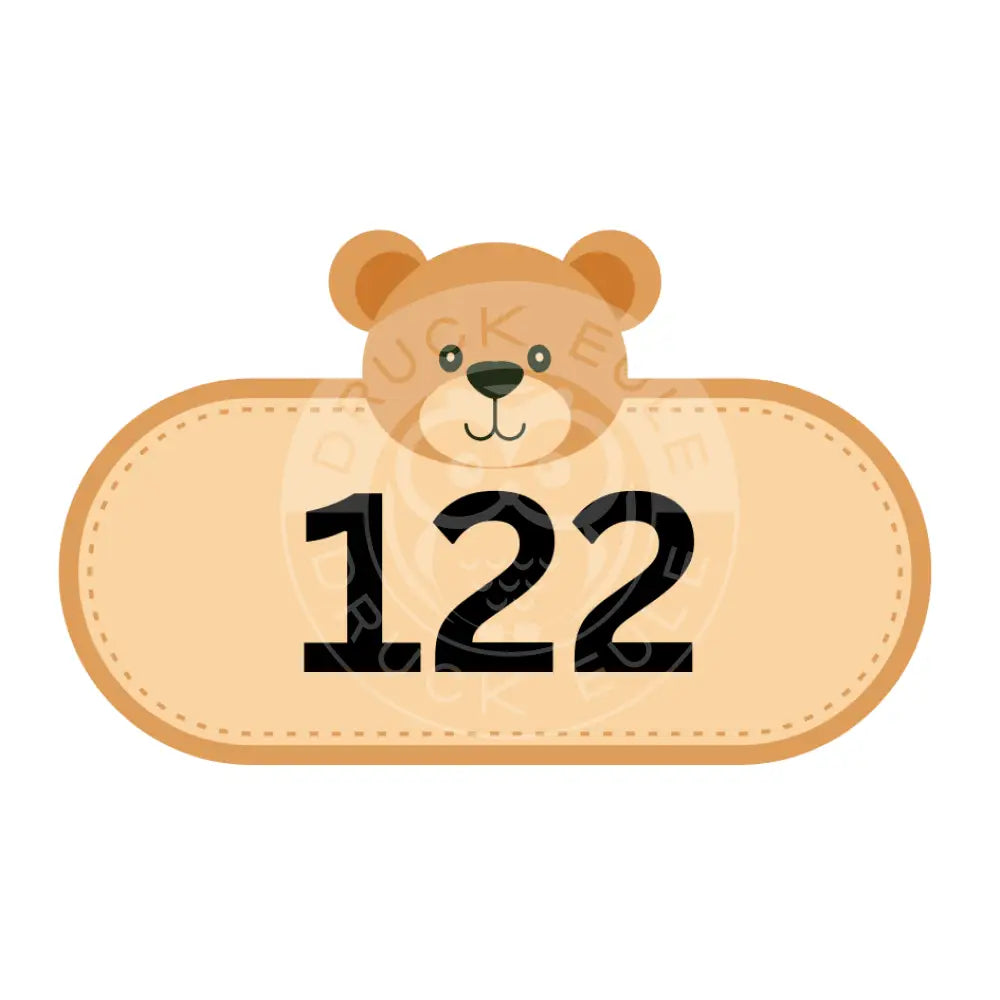 Bügelbild Bär 98-122