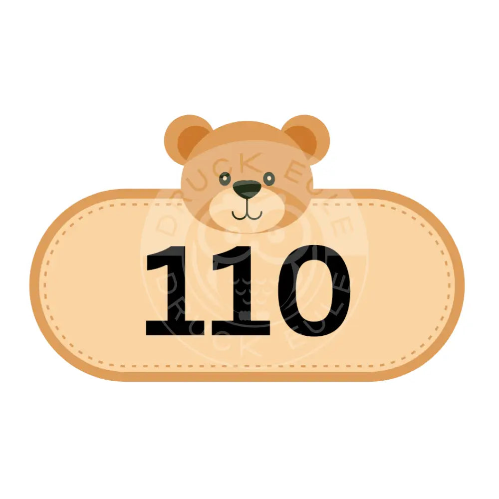 Bügelbild Bär 98-122 Bügelbild