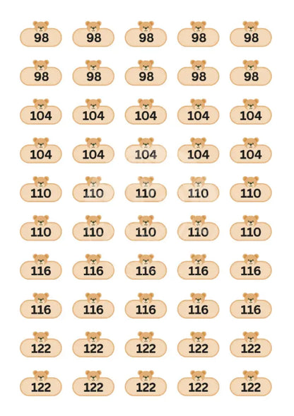 Bügelbild Bär 98-122