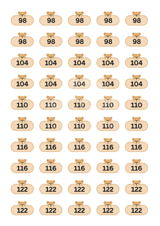 Bügelbild Bär 98-122