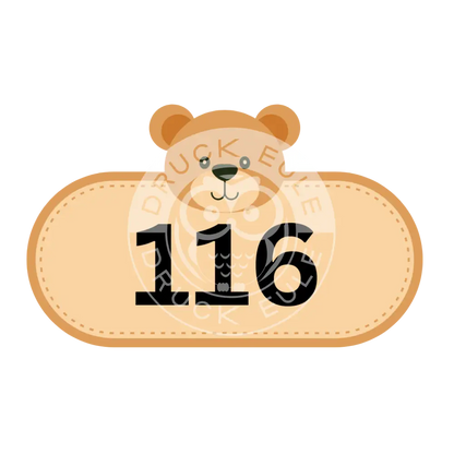 Bügelbild Bär 98-122 Bügelbild