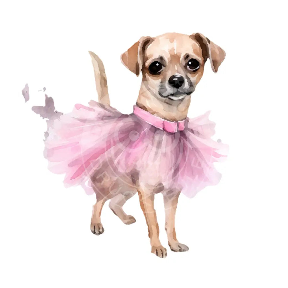 Bügelbild Ballett Hund 155-2