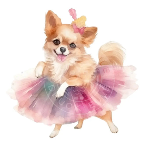 Bügelbild Ballett Hund 155-3