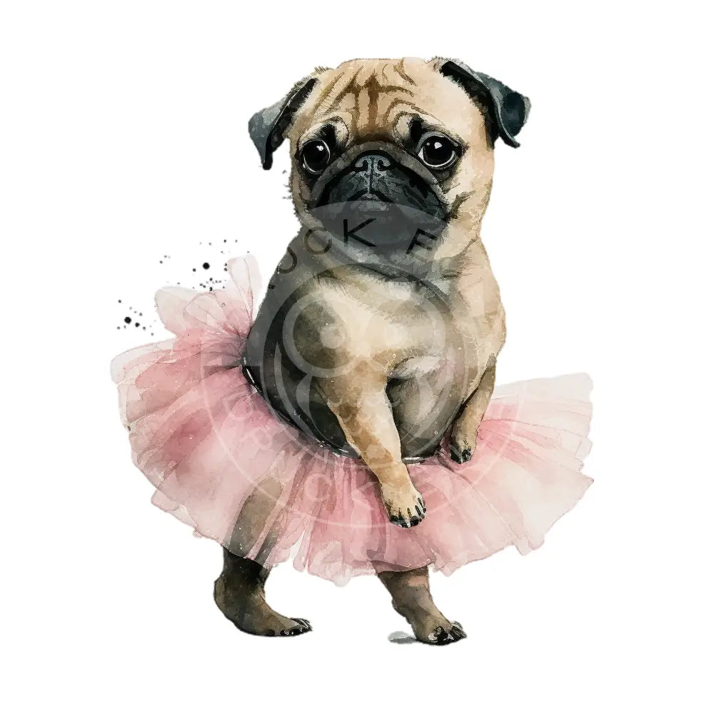 Bügelbild Ballett Hund 155-4
