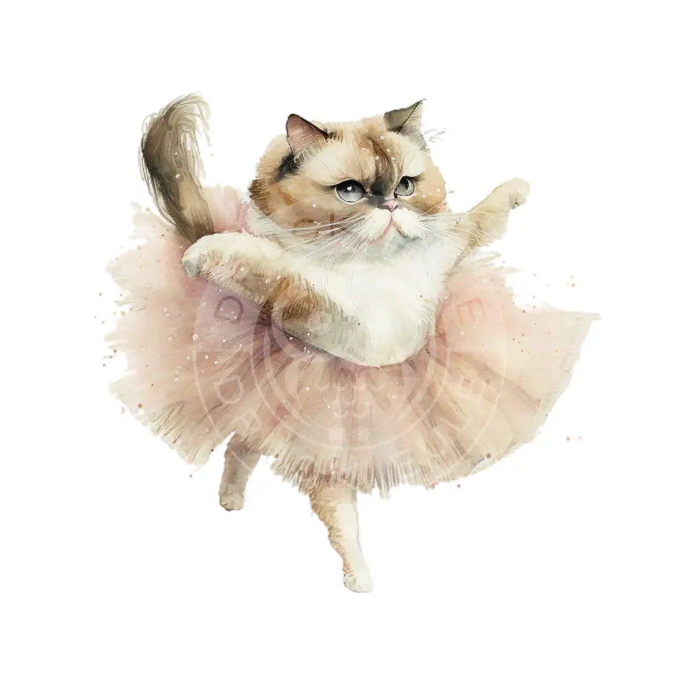 Bügelbild Ballett Katze 154-12