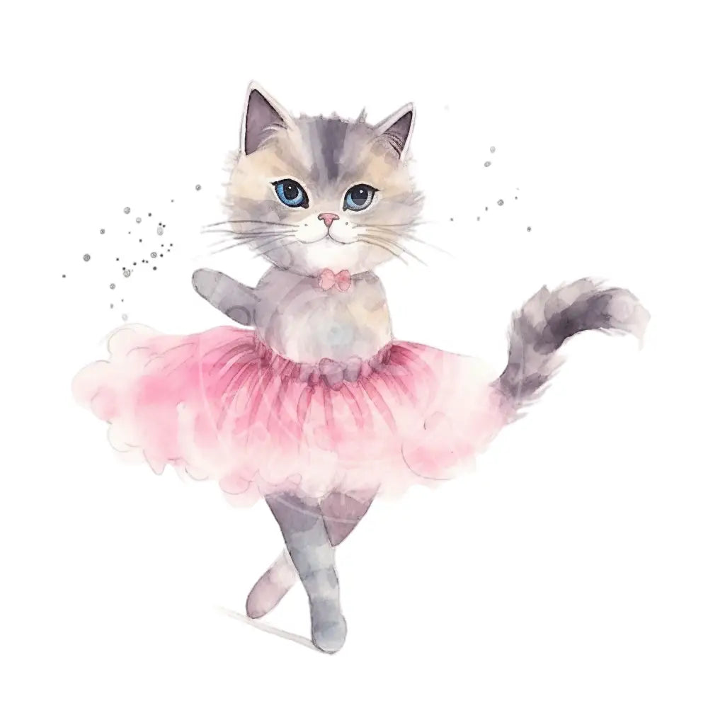 Bügelbild Ballett Katze 154-19