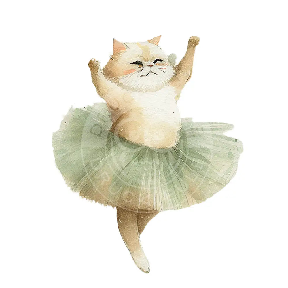 Bügelbild Ballett Katze 154-2