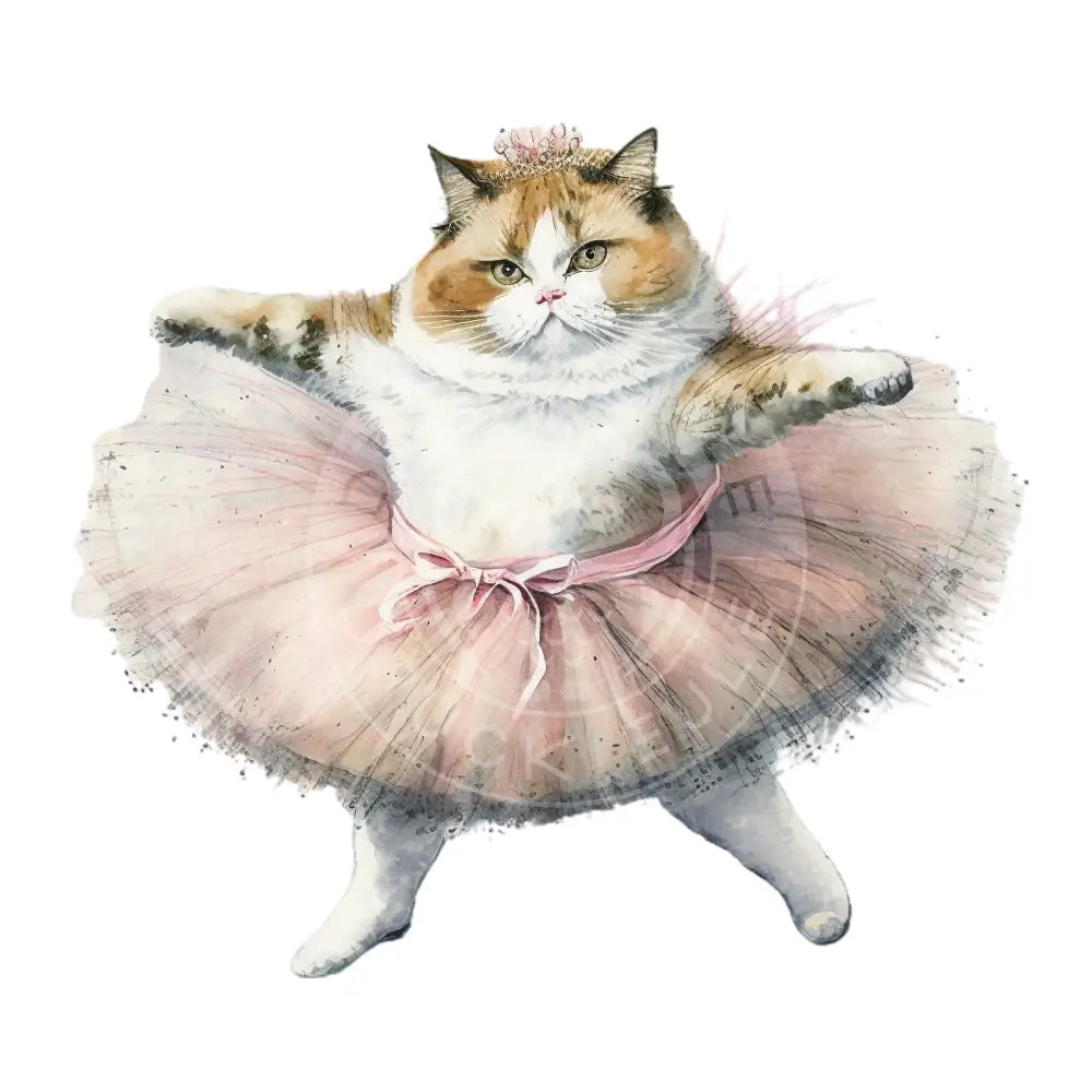 Bügelbild Ballett Katze 154-6