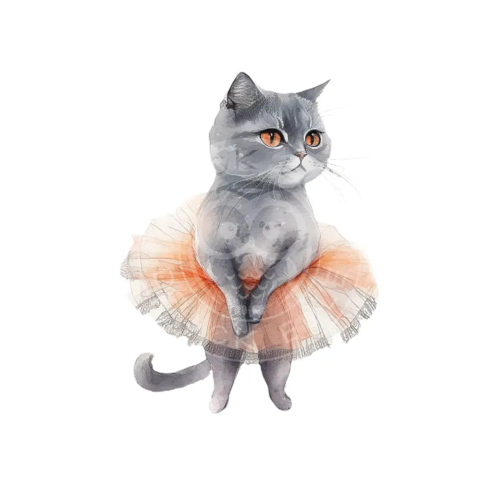 Bügelbild Ballett Katze 154-8