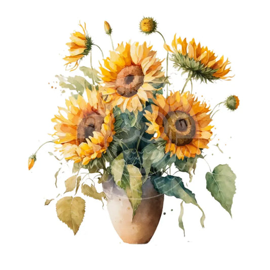 Bügelbild Blumenvase 24-6