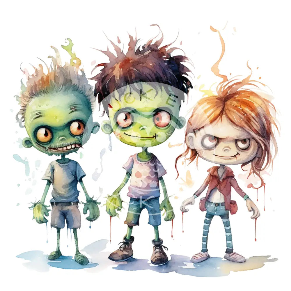 Bügelbild Cartoon Zombies 427-4