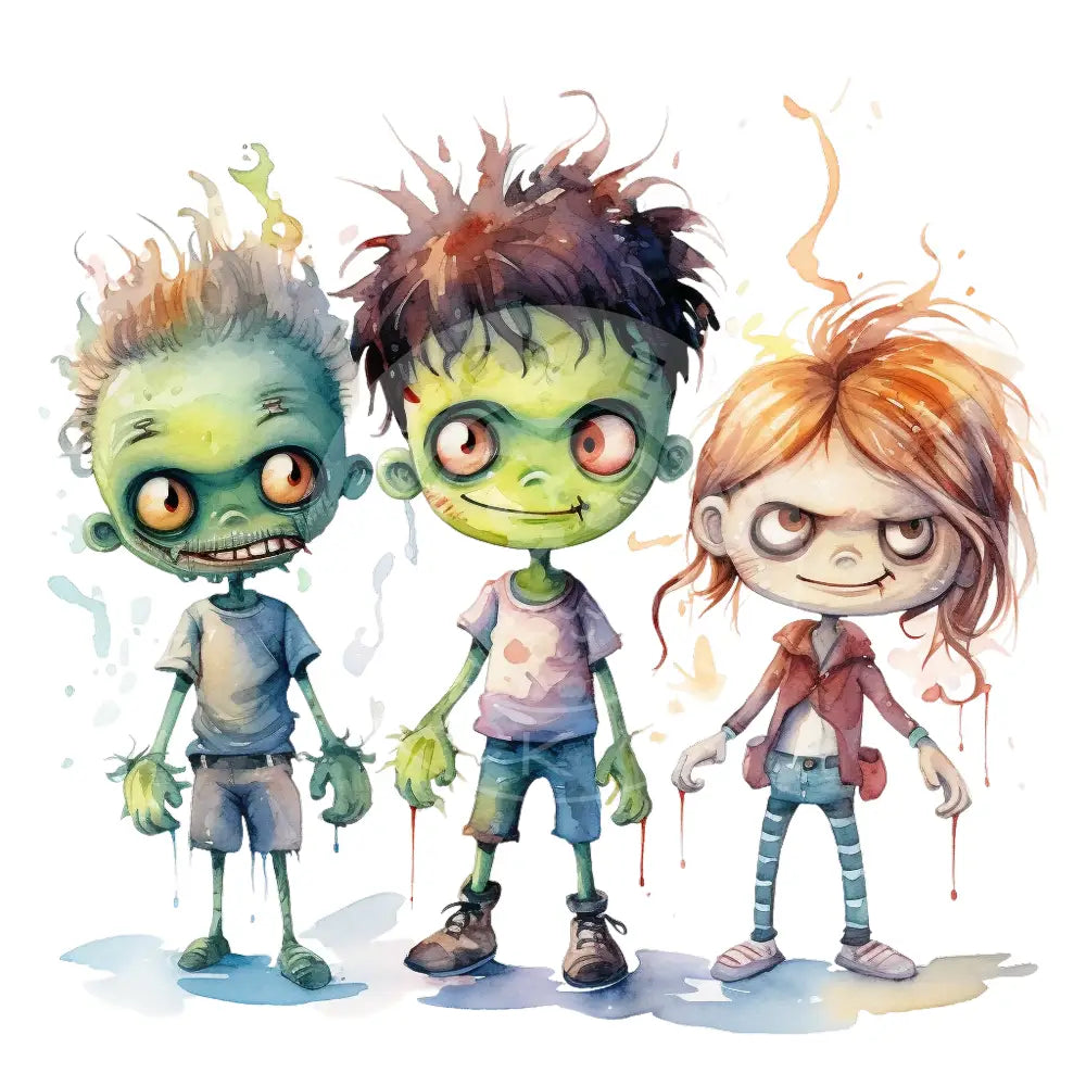 Bügelbild Cartoon Zombies 427-4